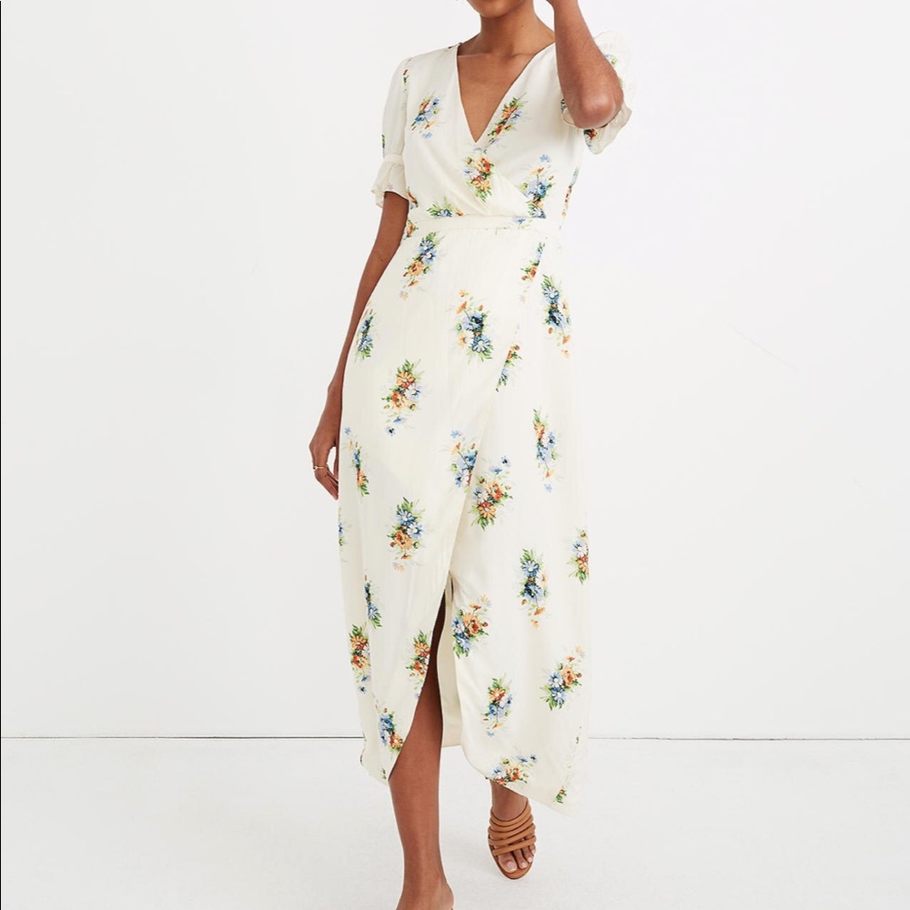 MADEWELL ruffle-sleeve maxi dress